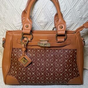Chic Brown and Tan Women's Satchel